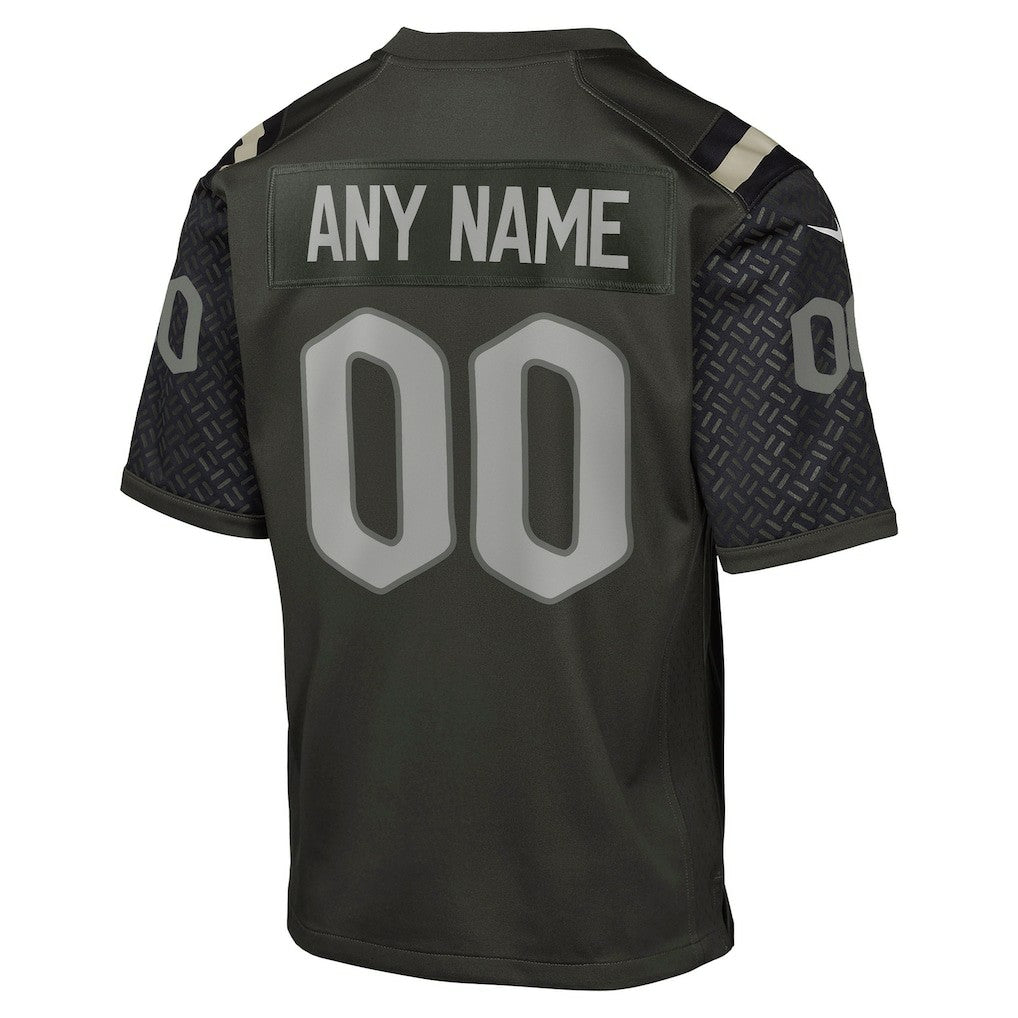 Nike New York Jets Youth 2025 Rivalries Collection Custom Game Jersey Gotham Green