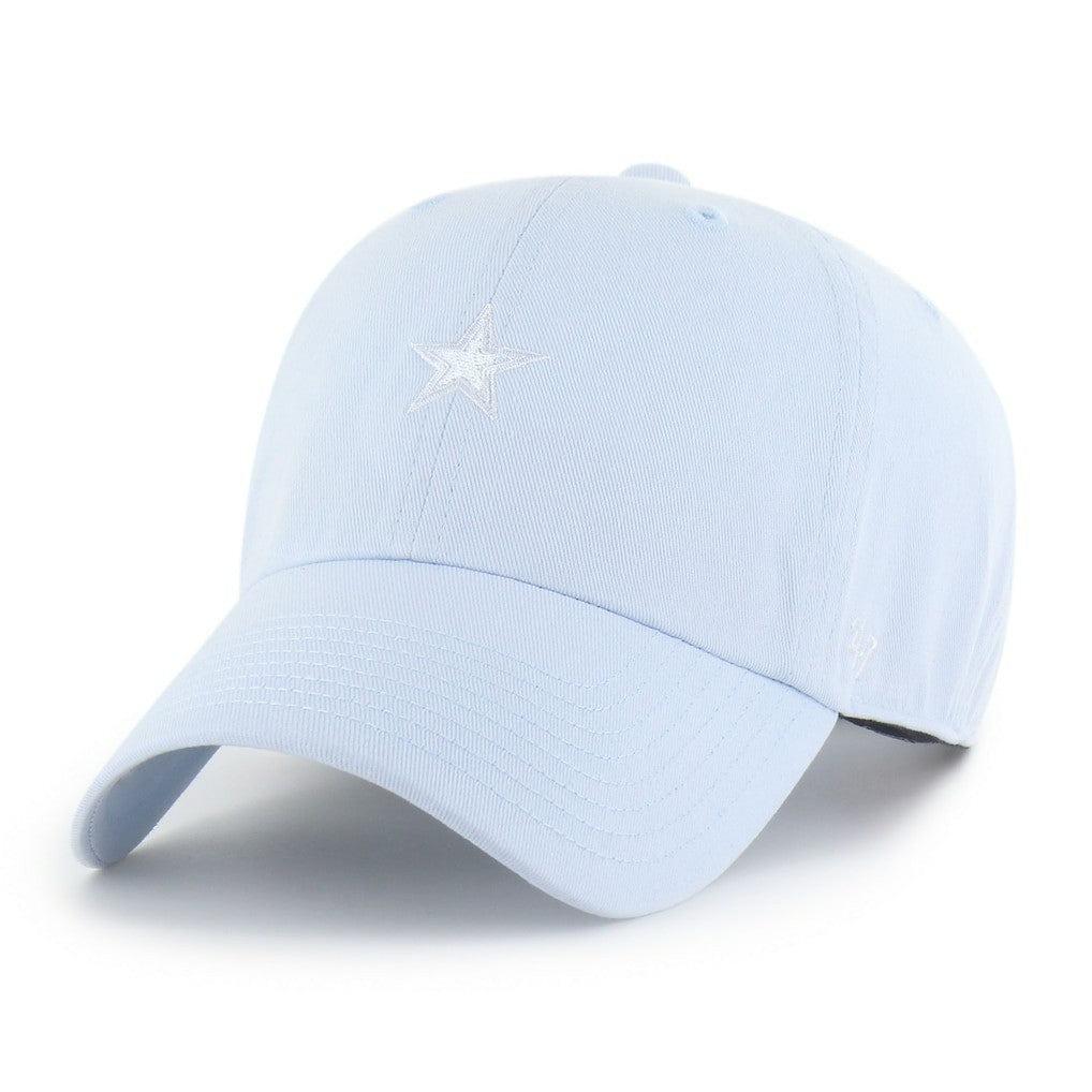 47 brand Dallas Cowboys '47 Women's Base Runner Ballpark Clean Up Adjustable Hat Light Blue