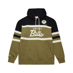 Mitchell & Ness Buffalo Bills Vintage Logo Head Coach Hoodie Olive
