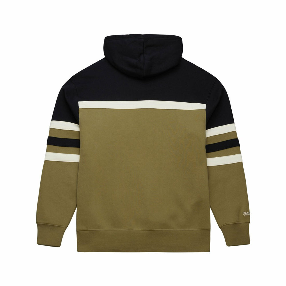 Mitchell & Ness Detroit Lions Vintage Logo Head Coach Hoodie Olive