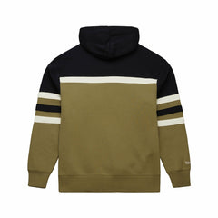 Mitchell & Ness Detroit Lions Vintage Logo Head Coach Hoodie Olive
