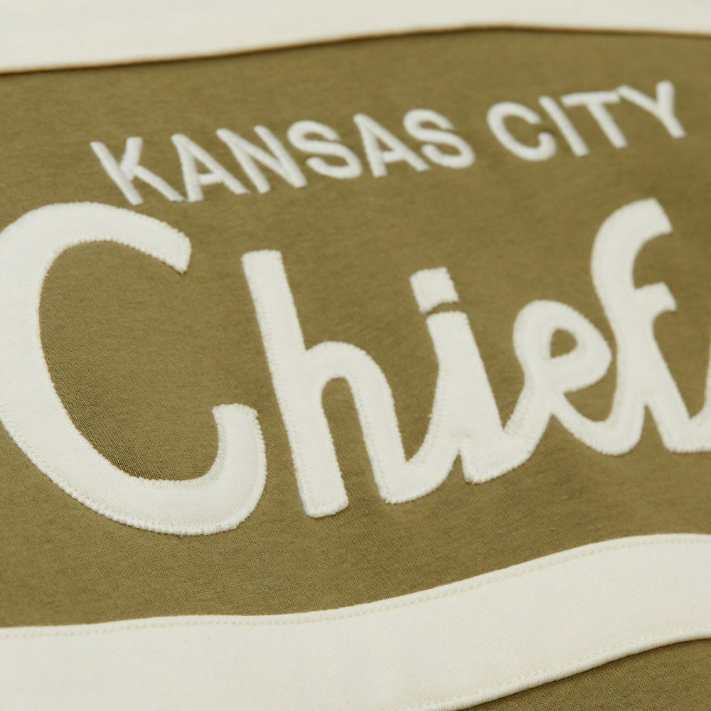 Mitchell & Ness Kansas City Chiefs Vintage Logo Head Coach Hoodie Olive