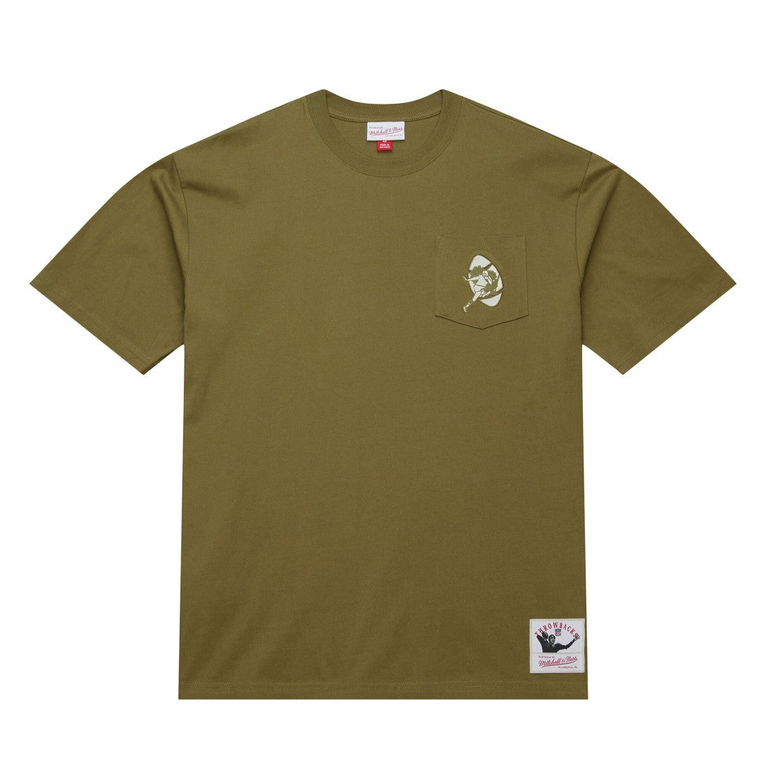 Mitchell & Ness Green Bay Packers Vintage Logo Premium T-Shirt Olive