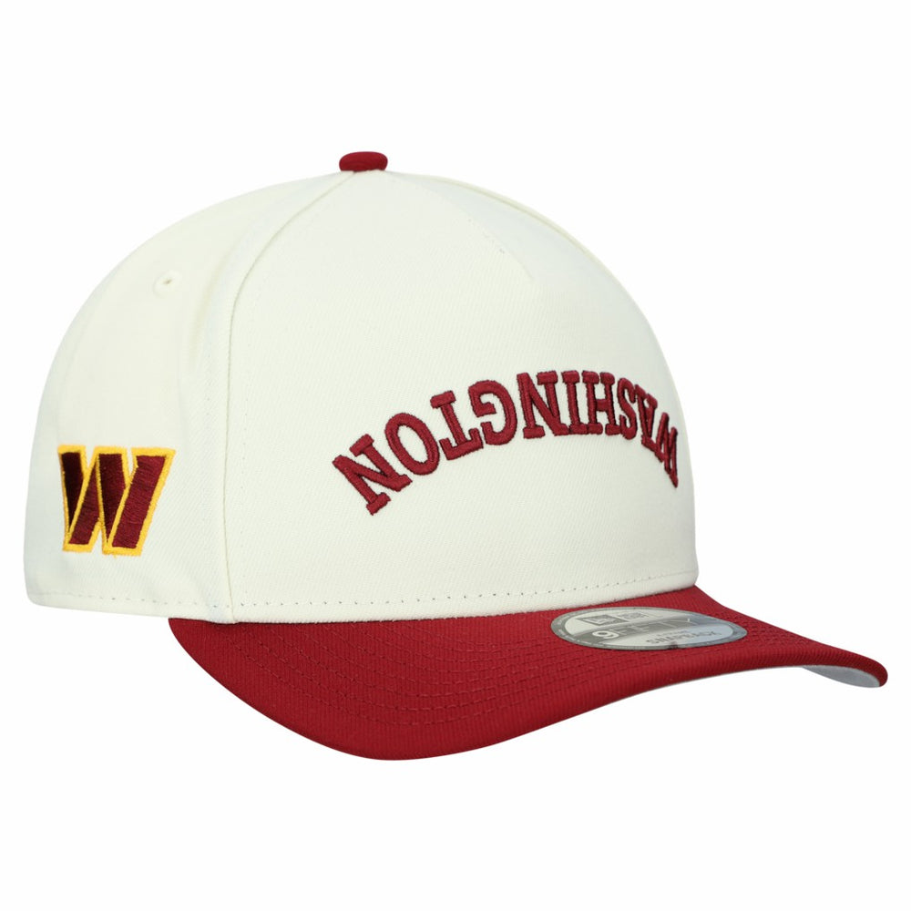 Washington Commanders New Era Upside Down 9FIFTY A-Frame Snapback Hat Cream