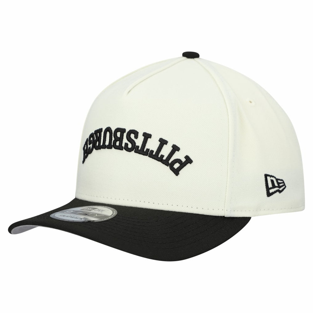 Pittsburgh Steelers New Era Upside Down 9FIFTY A-Frame Snapback Hat Cream