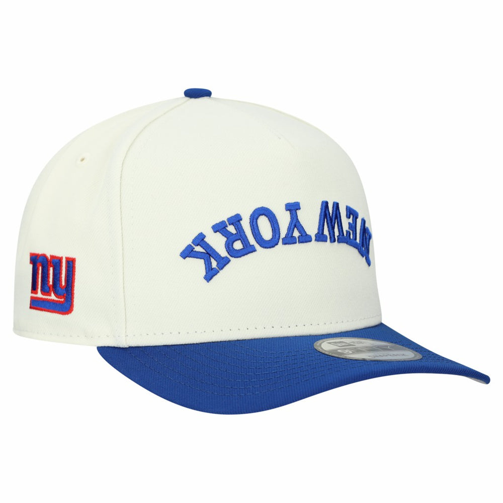 New York Giants New Era Upside Down 9FIFTY A-Frame Snapback Hat Cream