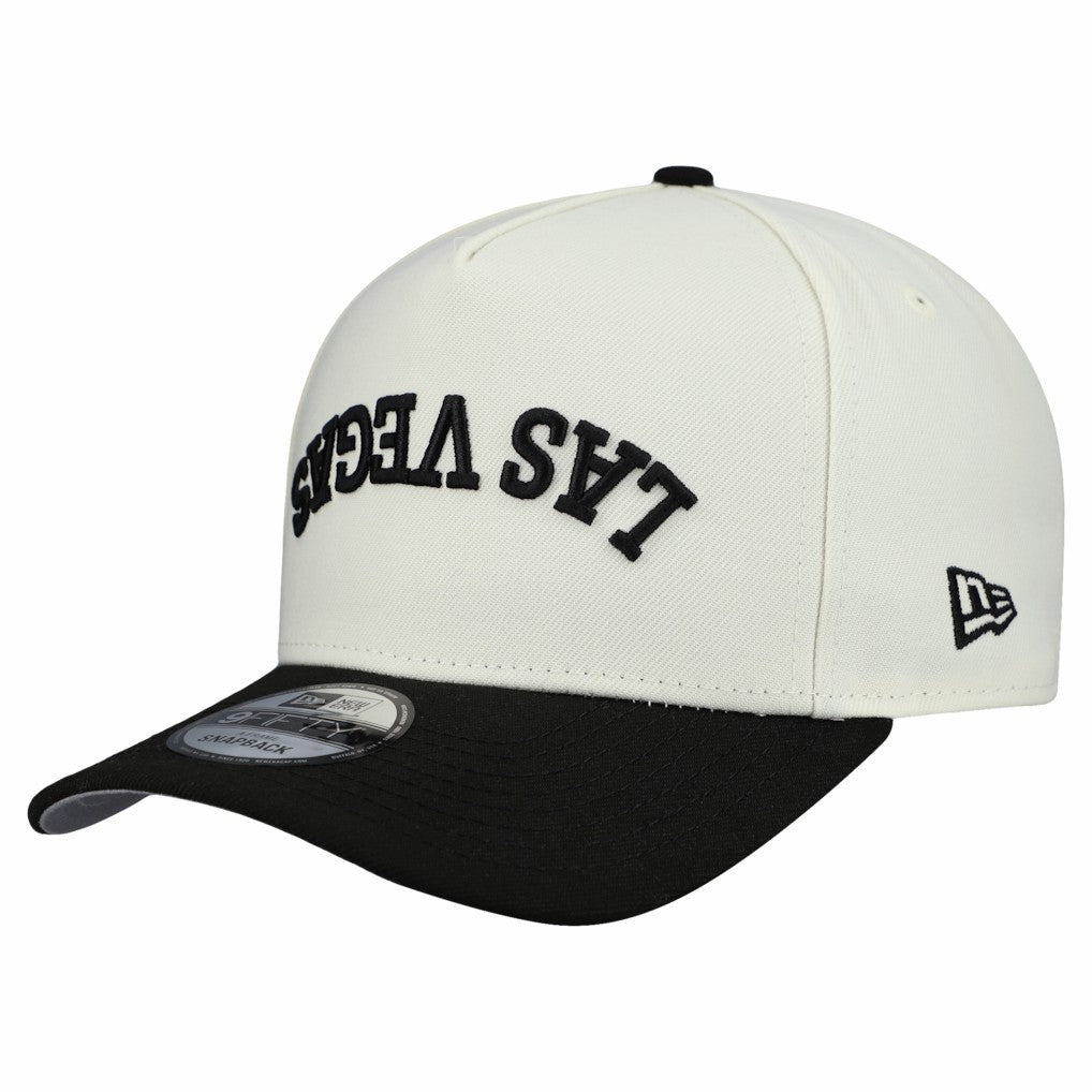 Las Vegas Raiders New Era Upside Down 9FIFTY A-Frame Snapback Hat Cream