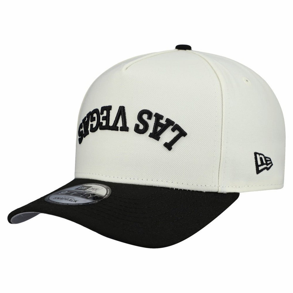 Las Vegas Raiders New Era Upside Down 9FIFTY A-Frame Snapback Hat Cream