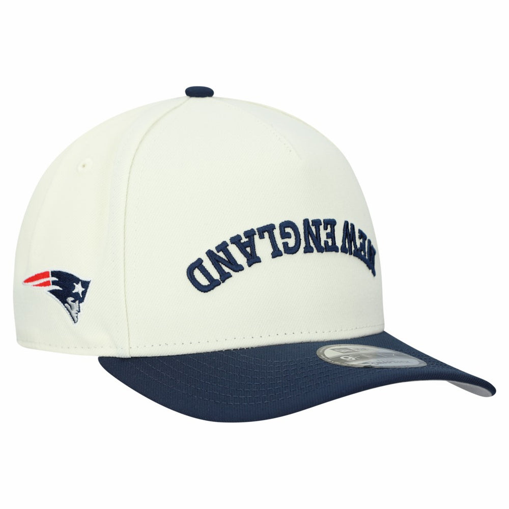 New England Patriots New Era Upside Down 9FIFTY A-Frame Snapback Hat Cream