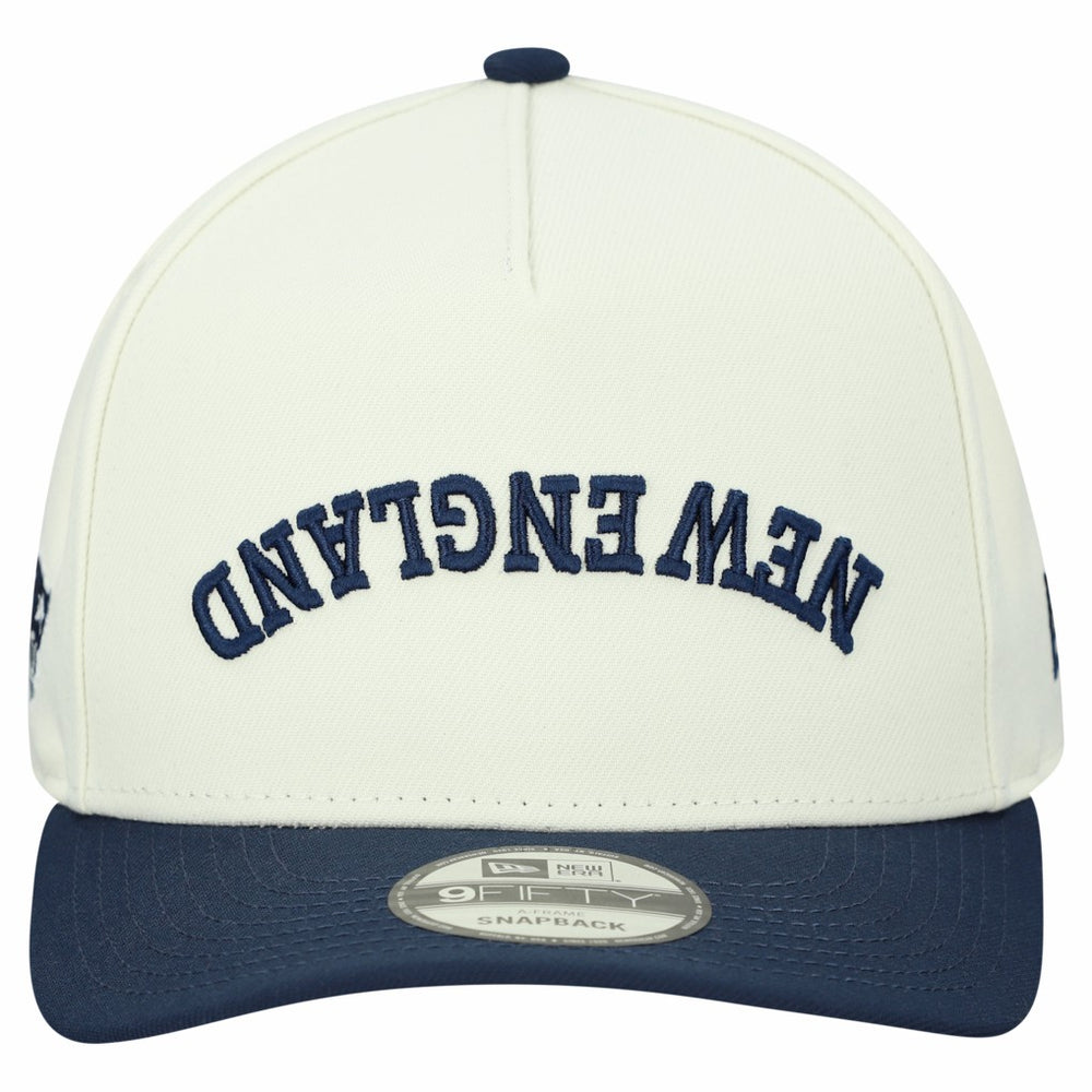 New England Patriots New Era Upside Down 9FIFTY A-Frame Snapback Hat Cream