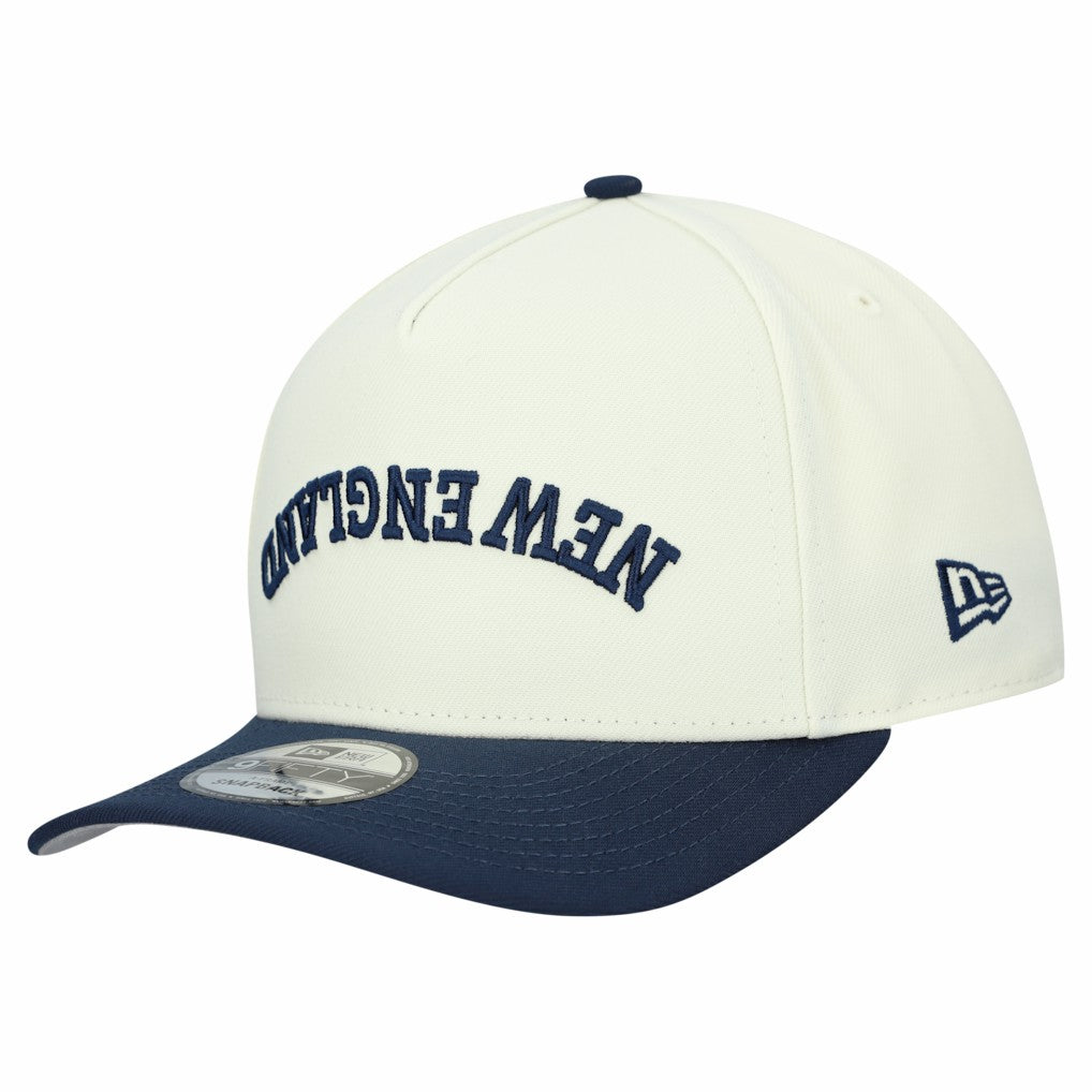 New England Patriots New Era Upside Down 9FIFTY A-Frame Snapback Hat Cream