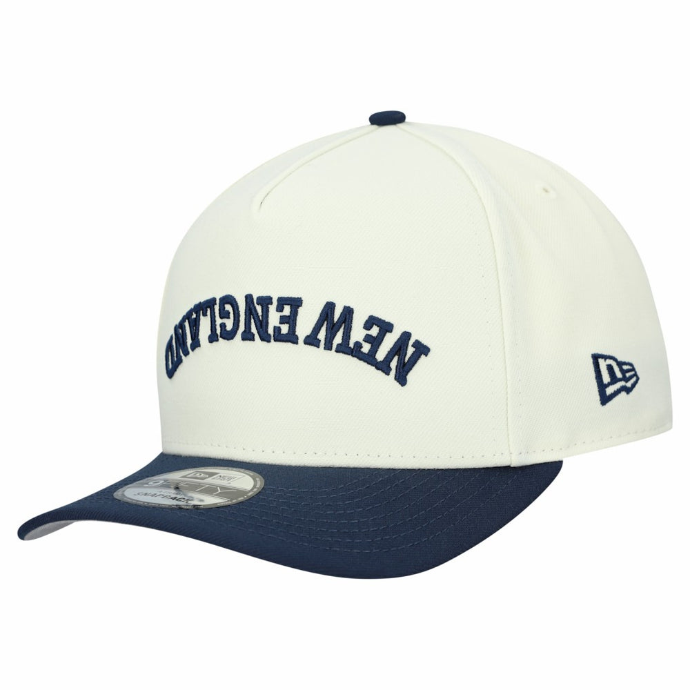 New England Patriots New Era Upside Down 9FIFTY A-Frame Snapback Hat Cream