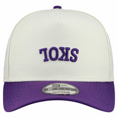 Minnesota Vikings New Era Upside Down 9FIFTY A-Frame Snapback Hat Cream