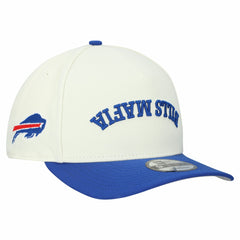 Buffalo Bills New Era Upside Down 9FIFTY A-Frame Snapback Hat Cream