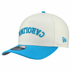 Carolina Panthers New Era Upside Down 9FIFTY A-Frame Snapback Hat Cream