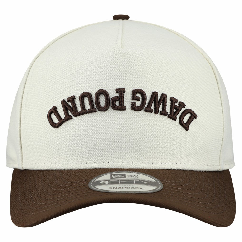 Cleveland Browns New Era Upside Down 9FIFTY A-Frame Snapback Hat Cream