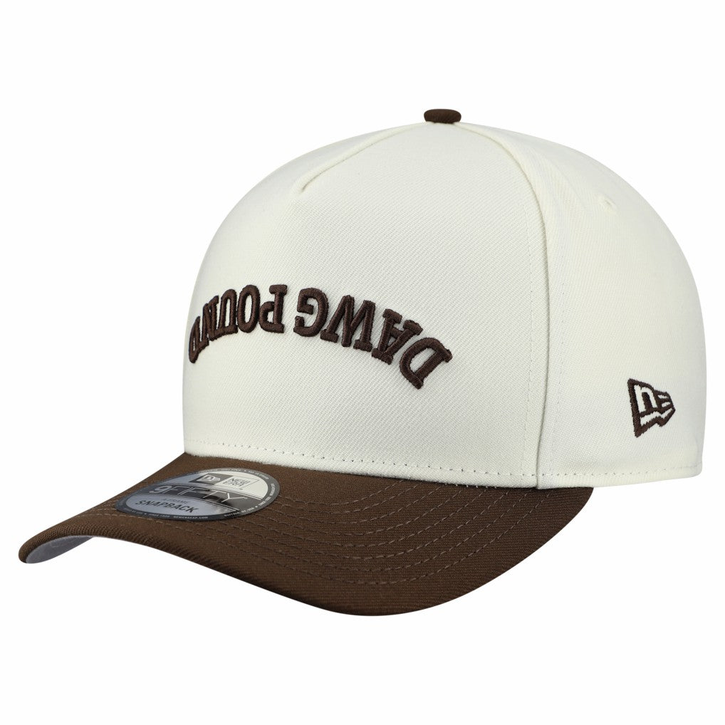 Cleveland Browns New Era Upside Down 9FIFTY A-Frame Snapback Hat Cream