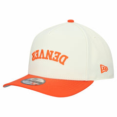 Denver Broncos New Era Upside Down 9FIFTY A-Frame Snapback Hat Cream