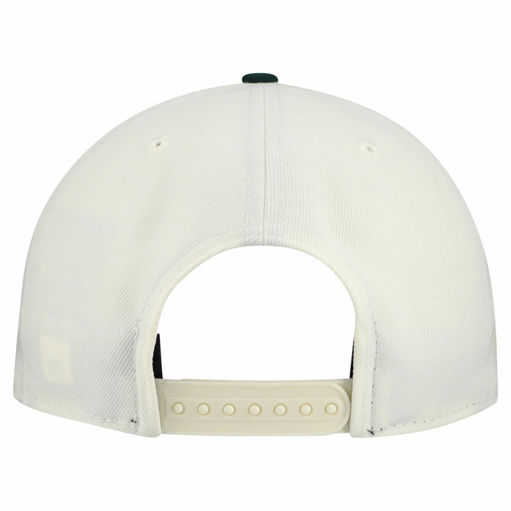 Green Bay Packers New Era Upside Down 9FIFTY A-Frame Snapback Hat Cream