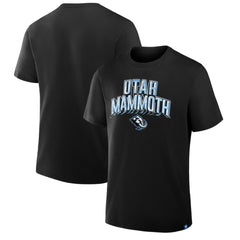 Utah Mammoth Profile Male Adult Big & Tall Short Sleeve T-Shirt - Black - NHL 203383435