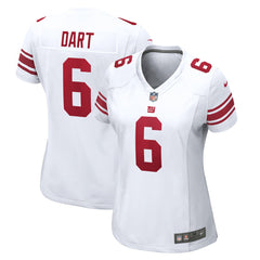 Nike Jaxson Dart New York Giants Women's Game Jersey White