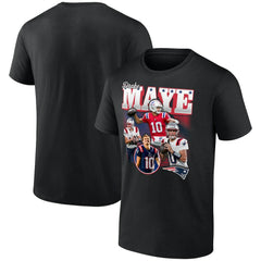 Drake Maye New England Patriots Notorious T-Shirt Black