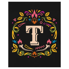 Texas Rangers New Era Women's Día de los Muertos V-Neck T-Shirt - Black - New Era on Sale
