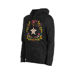 Houston Astros New Era Women's Día de Muertos Mineral Wash Hoodie Sweatshirt - Black - New Era on Sale