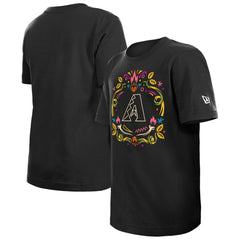 Arizona Diamondbacks New Era Youth Día de los Muertos T-Shirt - Black - New Era Lifestyle