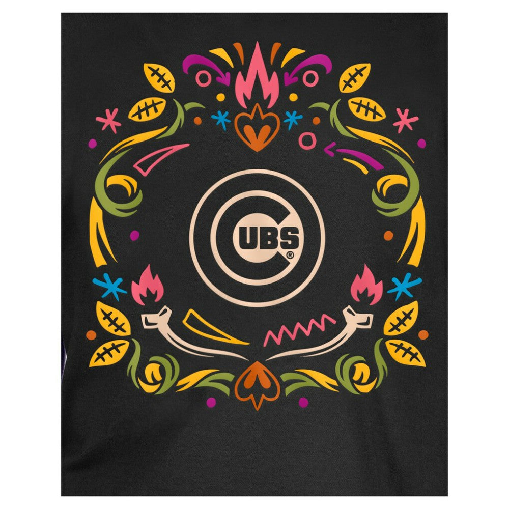 Chicago Cubs New Era Youth Día de los Muertos T-Shirt - Black - New Era Lifestyle