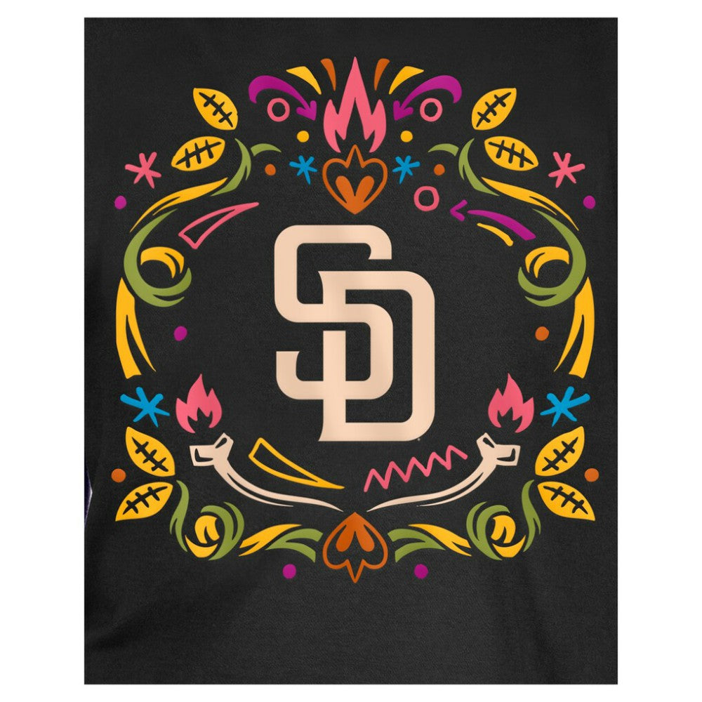San Diego Padres New Era Youth Día de los Muertos T-Shirt - Black - New Era Sale