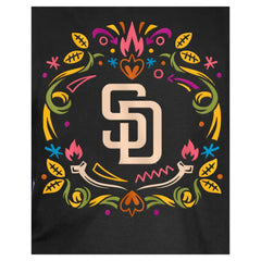 San Diego Padres New Era Youth Día de los Muertos T-Shirt - Black - New Era Sale
