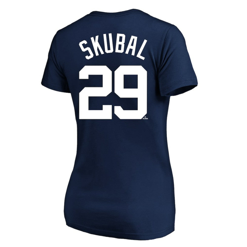 Tarik Skubal Detroit Tigers Profile Women's Plus Size Name & Number V-Neck T-Shirt - Navy - MLB Discount