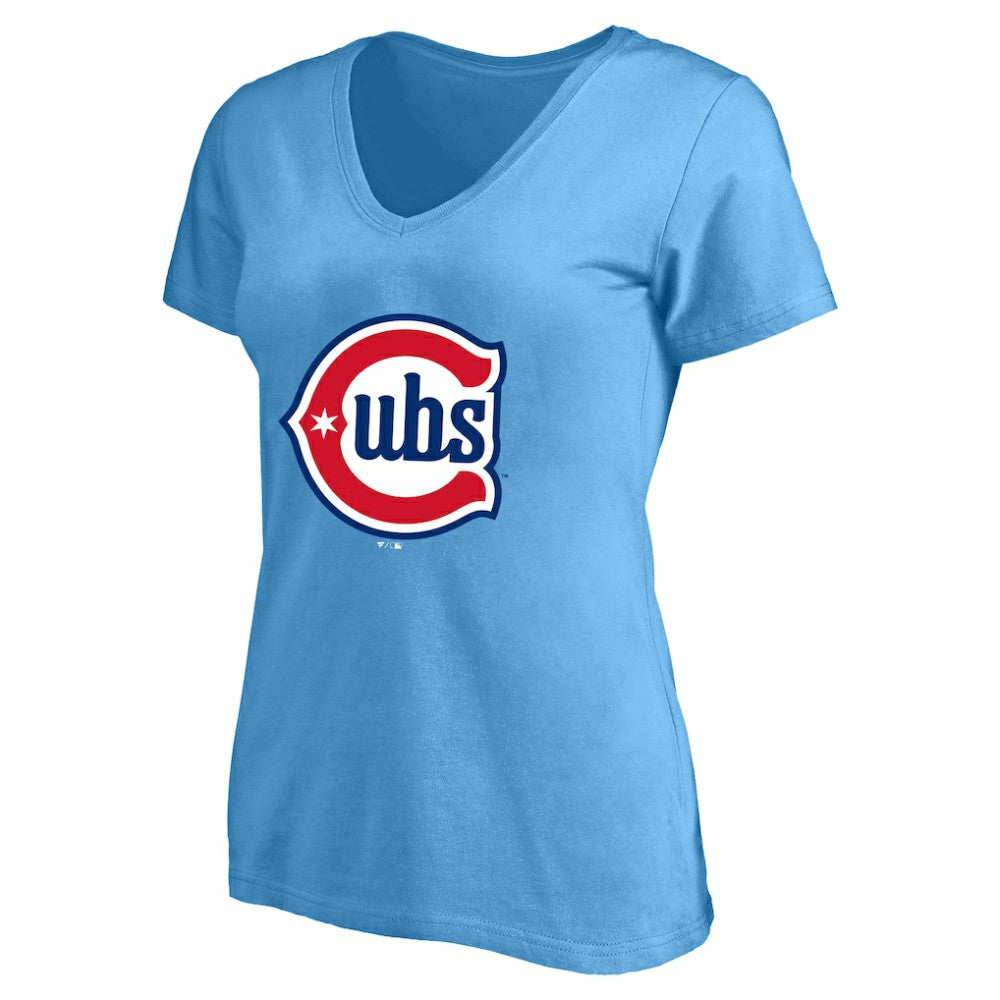 Pete Crow-Armstrong Chicago Cubs Profile Women's Plus Size Name & Number V-Neck T-Shirt - Light Blue - MLB on Sale