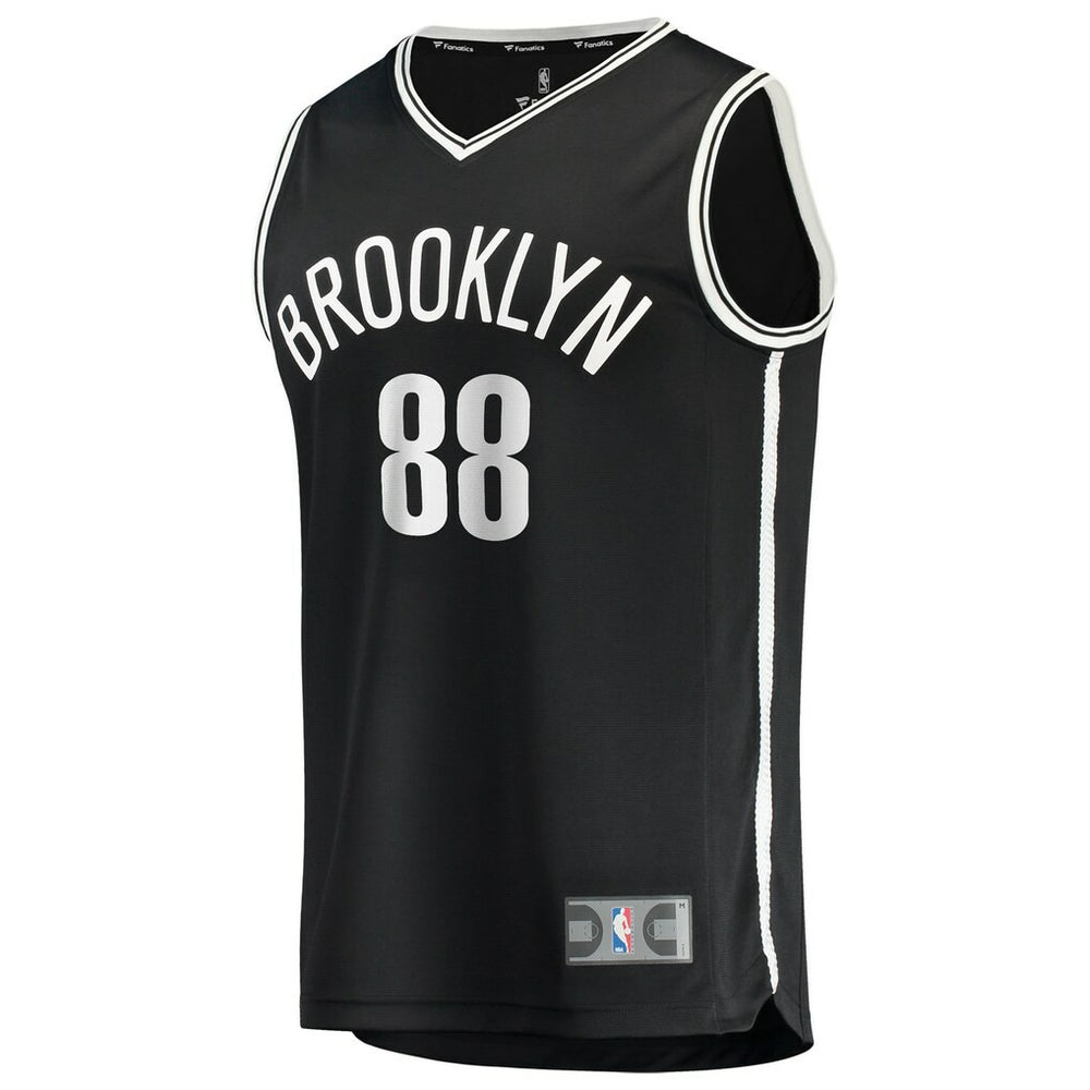 Nolan Traoré Brooklyn Nets Fast Break Replica Jersey Black Icon Edition | Fanatics US