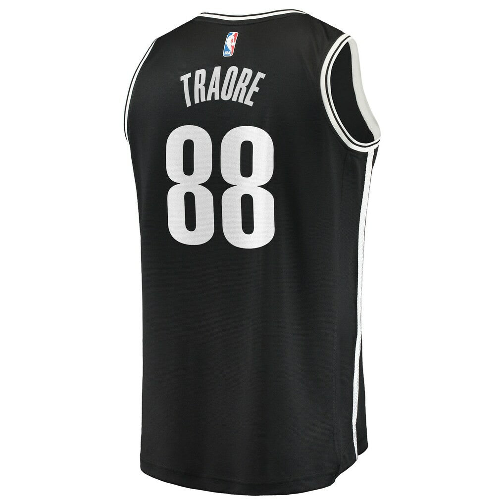 Nolan Traoré Brooklyn Nets Youth Fast Break Replica Jersey Black Icon Edition | Fanatics US