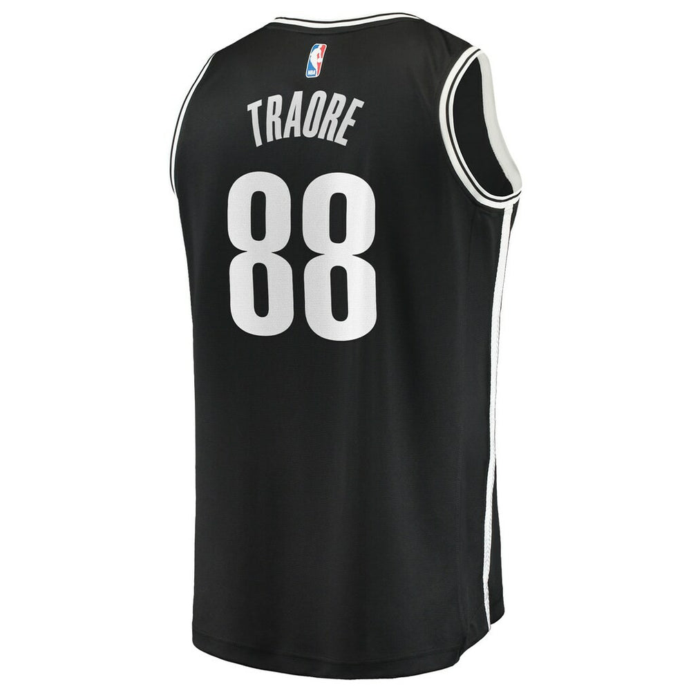 Nolan Traoré Brooklyn Nets Youth Fast Break Replica Jersey Black Icon Edition | Fanatics US