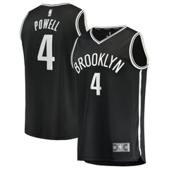 Drake Powell Brooklyn Nets Fast Break Replica Jersey Black Icon Edition | Fanatics for sale