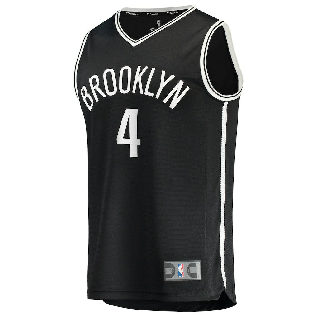 Drake Powell Brooklyn Nets Youth Fast Break Replica Jersey Black Icon Edition | Fanatics