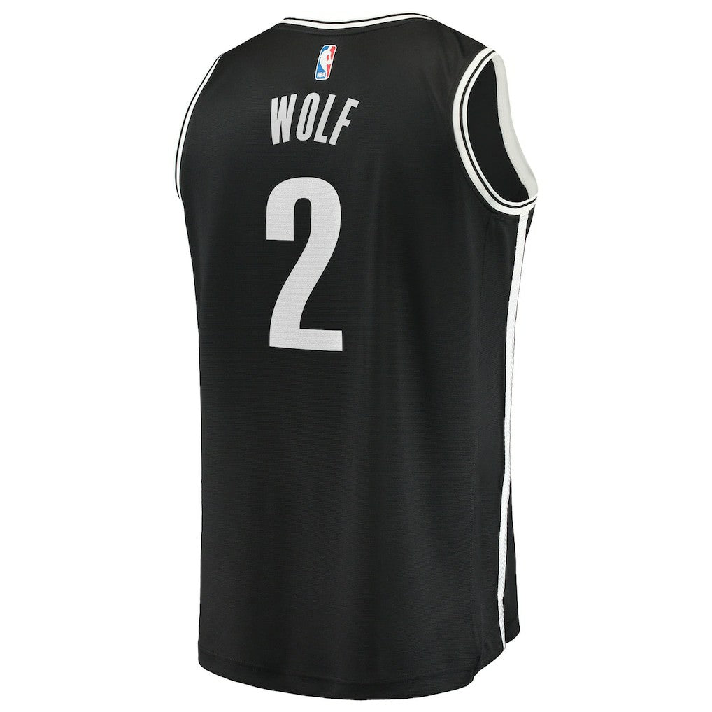 Daniel Wolf Brooklyn Nets Fast Break Replica Jersey Black Icon Edition | Fanatics online