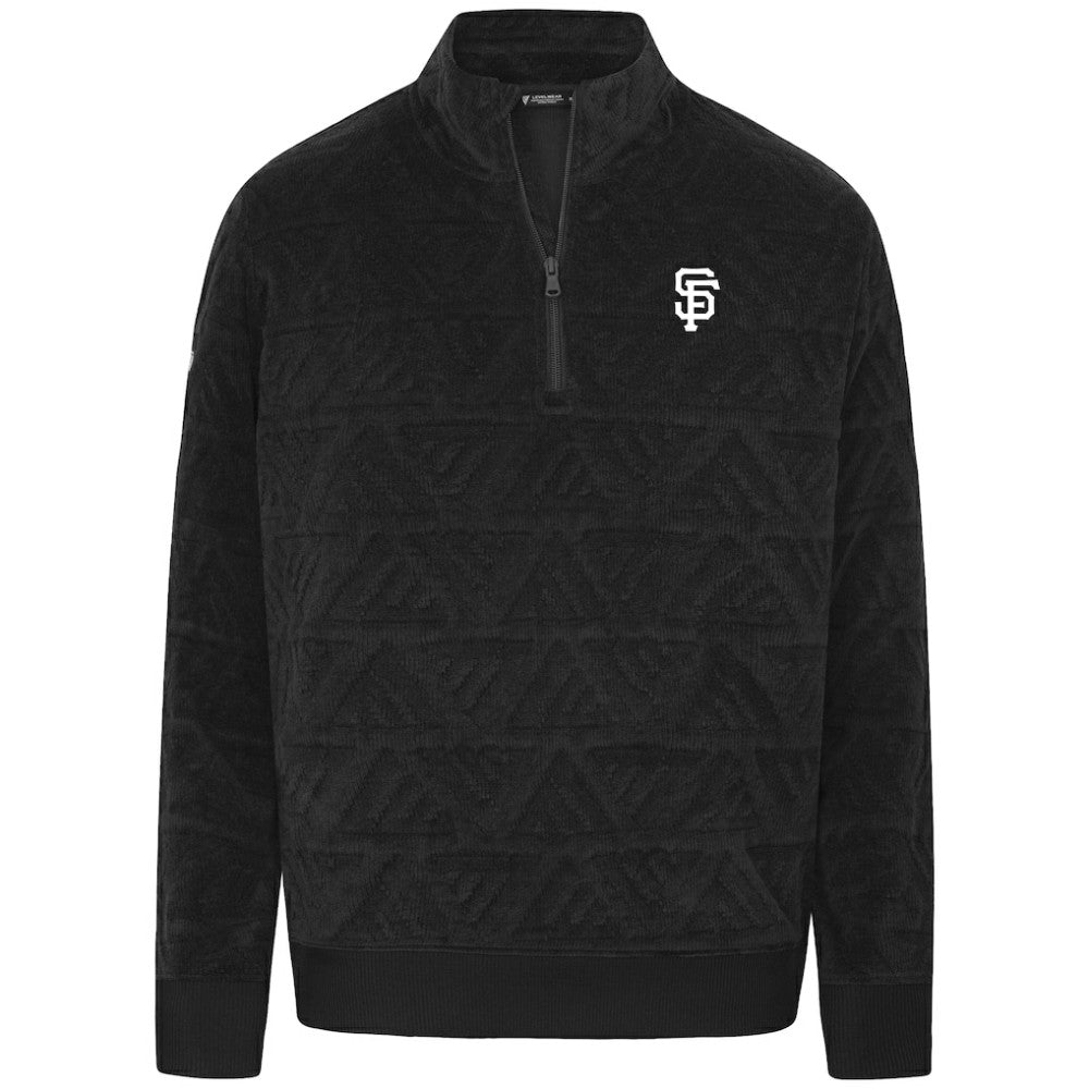 San Francisco Giants Levelwear Women's Camden Insignia 2.0 Quarter-Zip Jacket - Black - MLB Sale