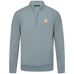 Houston Astros Levelwear Upright Insignia Tri-Blend Quarter-Zip Pullover - Gray - MLB Lifestyle