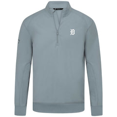 Detroit Tigers Levelwear Upright Insignia Tri-Blend Quarter-Zip Pullover - Gray - MLB Online