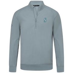 Seattle Mariners Levelwear Upright Insignia Tri-Blend Quarter-Zip Pullover - Gray - MLB Online