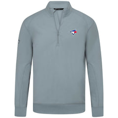 Toronto Blue Jays Levelwear Upright Insignia Tri-Blend Quarter-Zip Pullover - Gray - MLB on Sale