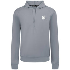 New York Yankees Levelwear Technic Insignia Quarter-Zip Hoodie - Gray - MLB Discount