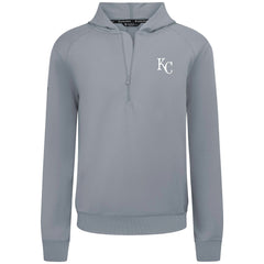 Kansas City Royals Levelwear Technic Insignia Quarter-Zip Hoodie - Gray - MLB Online