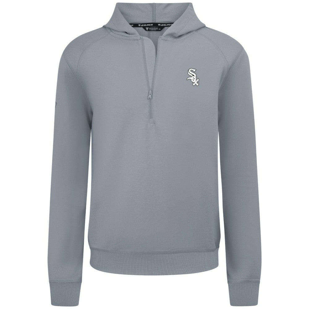 Chicago White Sox Levelwear Technic Insignia Quarter-Zip Hoodie - Gray - MLB on Sale
