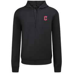 Cleveland Guardians Levelwear Technic Insignia Quarter-Zip Hoodie - Black - MLB Lifestyle