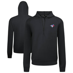 Toronto Blue Jays Levelwear Technic Insignia Quarter-Zip Hoodie - Black - MLB Sale
